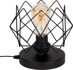 Lampka biurkowa Solar Lampka loft czarna do sypialni, salonu, korytarza 1