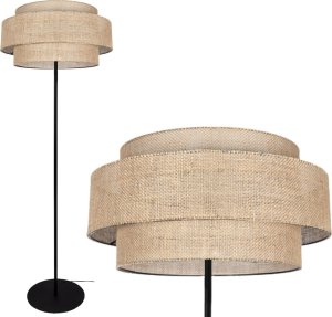 Lampa podłogowa Solar Nowoczesna lampa stojąca podłogowa BOHO len 1