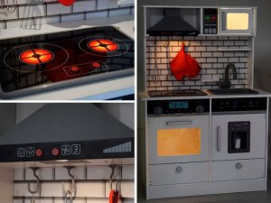 Jokomisiada Duża Kuchnia drewniana światło dźwięk ZA3717 4