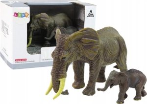 Figurka LeanToys Zestaw figurek Słonie 1