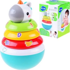 HOLA Piramida wańka wstańka grzechotki układanka ZA3089 7