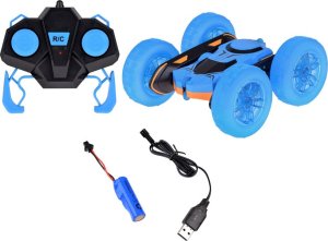 Jokomisiada Szalone Autko 360 stopni dwustronne STUNT CAR obrót świecące koła RC0675 2