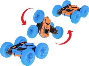 Jokomisiada Szalone Autko 360 stopni dwustronne STUNT CAR obrót świecące koła RC0675 7
