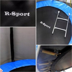 R-Sport Trampolina Ogrodowa 6FT 183 cm siatka drabinka R-Sport 4