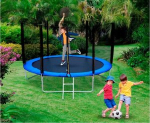 R-Sport Trampolina Ogrodowa 6FT 183 cm siatka drabinka R-Sport 7