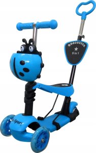Hulajnoga R-Sport Hulajnoga H3 NIEBIESKA Jeździk 5w1 R-Sport Świecące koła LED 1
