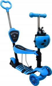 Hulajnoga R-Sport Hulajnoga H3 NIEBIESKA Jeździk 5w1 R-Sport Świecące koła LED 12