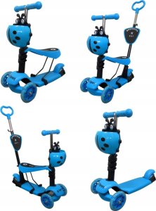 Hulajnoga R-Sport Hulajnoga H3 NIEBIESKA Jeździk 5w1 R-Sport Świecące koła LED 13