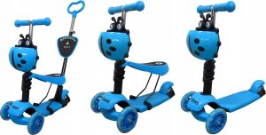 Hulajnoga R-Sport Hulajnoga H3 NIEBIESKA Jeździk 5w1 R-Sport Świecące koła LED 2