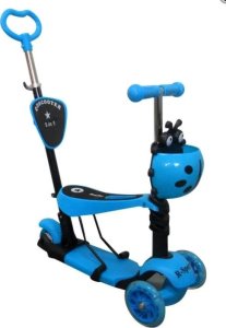 Hulajnoga R-Sport Hulajnoga H3 NIEBIESKA Jeździk 5w1 R-Sport Świecące koła LED 7