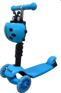 Hulajnoga R-Sport Hulajnoga H3 NIEBIESKA Jeździk 5w1 R-Sport Świecące koła LED 8