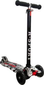 Hulajnoga R-Sport Hulajnoga H2 Czarna Balansowa R-Sport Świecące koła LED 4