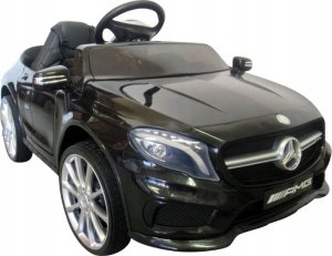 Mercedes GLA45 czarny Miękkie koła Eva, miękki fotelik Licencja 1