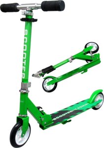 Hulajnoga R-Sport Duża Hulajnoga H6 ZIELONA Składana R-Sport koła 145 mm do 100 kg 1