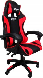 Fotel R-Sport Fotel Gamingowy K3 R-Sport CZERWONO-CZARNY dla gracza+masażer 2