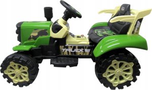 R-Sport TRAKTOREK C2 zielony na akumulator z przyczepką Muzyka 3