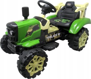 R-Sport TRAKTOREK C2 zielony na akumulator z przyczepką Muzyka 6