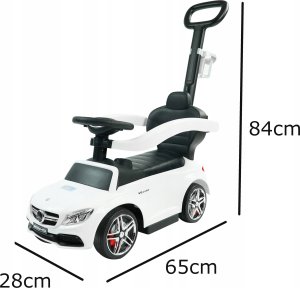 Mercedes Pchacz Mercedes AMG c63 BIAŁY Jeździk, muzyka 7