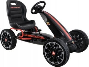 ABARTH Gokart ABARTH CZARNY, piankowe koła EVA, hamulec ręczny, licencja 1
