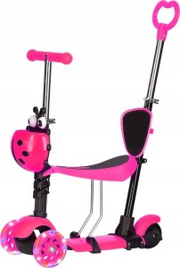 Hulajnoga R-Sport Hulajnoga H3 RÓŻOWA Jeździk 5w1 R-Sport Świecące koła LED 12