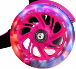 Hulajnoga R-Sport Hulajnoga H3 RÓŻOWA Jeździk 5w1 R-Sport Świecące koła LED 4