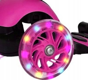Hulajnoga R-Sport Hulajnoga H3 RÓŻOWA Jeździk 5w1 R-Sport Świecące koła LED 10