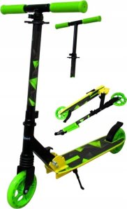 Hulajnoga R-Sport Duża Hulajnoga H10 ZIELONO-CZARNA Składana koła 145 mm do 100 kg 1