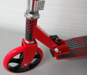 Hulajnoga R-Sport Duża Hulajnoga H4AA Czerwona Składana R-Sport koła 200 mm do 100 kg 5