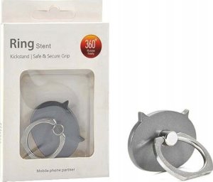 Vega UCHWYT TELEFONU STOJAK GRUBY KOT SZARY UNIWERSALNY VEGA NA RĘKĘ RING HOLDER> 3
