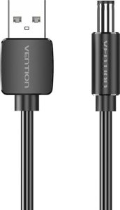 Kabel USB Vention Kabel zasilający USB do DC 5,5mm 1,5m CEYBG czarny 2