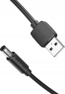 Kabel USB Vention Kabel zasilający USB do DC 5,5mm 1,5m CEYBG czarny 3