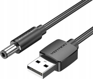 Kabel USB Vention Kabel zasilający USB do DC 5,5mm 1,5m CEYBG czarny 4