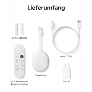 Odtwarzacz multimedialny Chromecast with GoogleTV HDMI 4K Ultra HD Android Biały 13