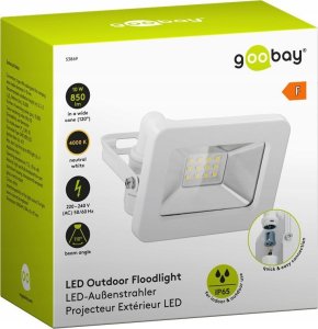 Naświetlacz Goobay Reflektor zewnętrzny LED, 10 W 2