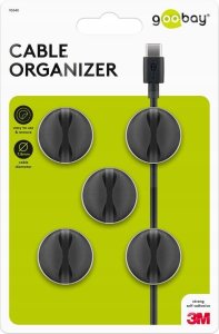 Organizer Goobay Organizer kabli na 1 kable, czarny - Wersja kolorystyczna Czarny 10