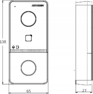 Hikvision ZESTAW WIDEODOMOFONOWY DS-KIS604-S(C) Hikvision 5
