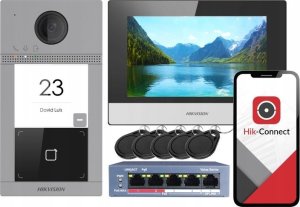 Hikvision ZESTAW WIDEODOMOFONOWY DS-KIS604-S(C) Hikvision 6