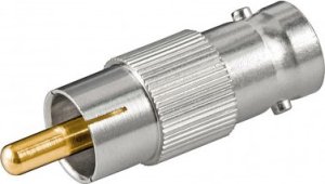 Adapter AV Goobay Złącze BNC   Wtyk Chinch 1