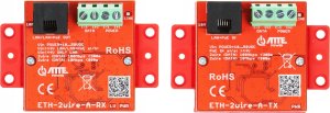 Atte ZESTAW KONWERTERÓW UTP / 2-WIRE DO TRANSMISJI LAN+POE ETH-2WIRE-A-SET KOMPLET 2 SZT ATTE 2
