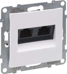 Legrand Gniazdo 2XRJ45/kat 5E UTP, BIAŁY SUNO 1