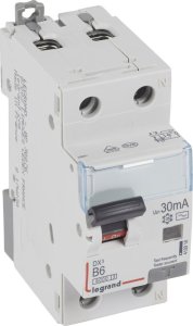 Legrand Wyłącznik różnicowo-nadprądowy P312 2P B 6A 30MA TYP AC DX3 1