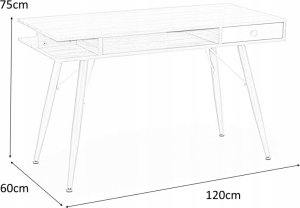 Biurko Halmar B34 Dąb Sonoma 120 cm x 60 cm 15