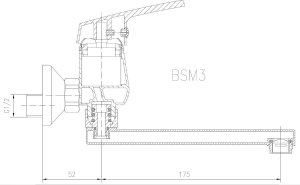 Bateria umywalkowa Ferro Bateria umywalkowa Smile ścienna chrom 2