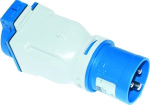 PCE Adapter z wejściem wtyczka CEE 16A/3P/230V wyjście gniazdo 16A 230V z bolcem IP44 1