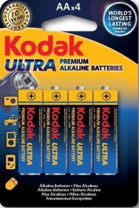 Kodak Bateria alkaliczna KODAK Ultra Premium AA-4 LR6, blister=4 szt 1