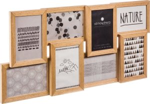 Ramka Atmosphera Ramka na kilka zdjęć z drewna, ramka na fotografie, ramki na zdjęcia na ścianę, oprawki na zdjęcia, multirama, ramki drewniane 4