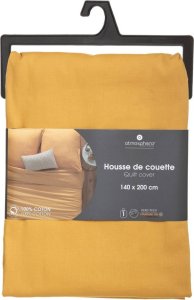 Atmosphera Poszwa na kołdrę, 140 x 200 cm, bawełna, żółta 6