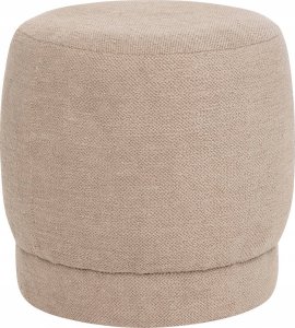 Atmosphera Pufa tapicerowana okrągła AMEA bouclé, Ø 39 cm 1