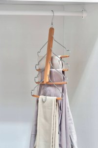 Zeller Uchwyt na spodnie, ubrania, 4 wieszaki, ZELLER 4