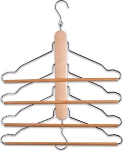 Zeller Uchwyt na spodnie, ubrania, 4 wieszaki, ZELLER 8